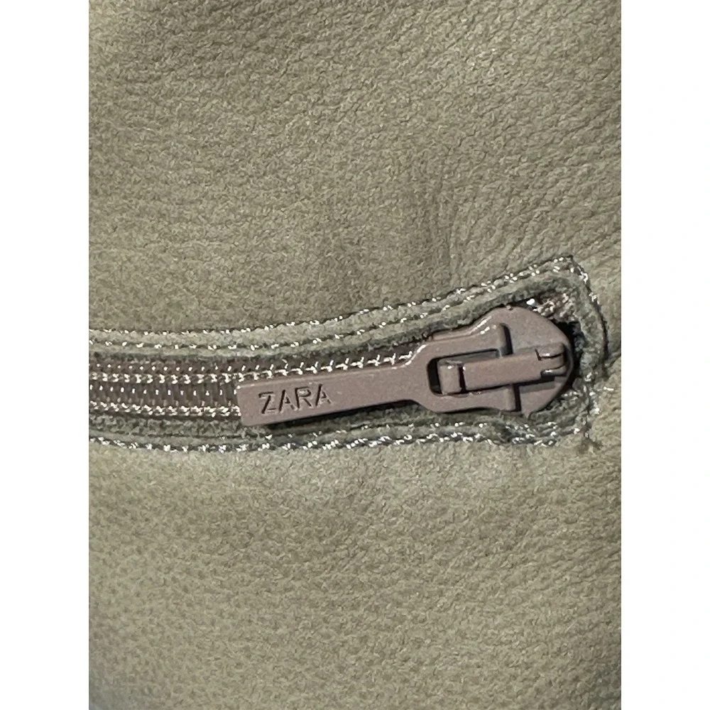 Zara‎ Size 10 Knee High Boots Tan Buckle Strap Equestrian Style